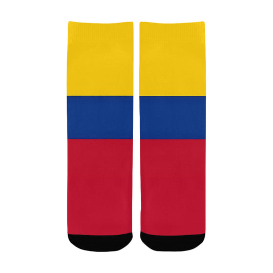 Colombia Flag Inspired Kid's Custom Socks (Made in the USA)