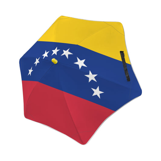 Venezuela Flag Inspired Kids Safe Round Corner Umbrella