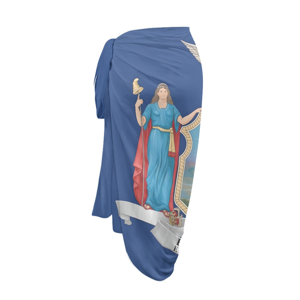 New York Flag Inspired Bikini Cover-Up
