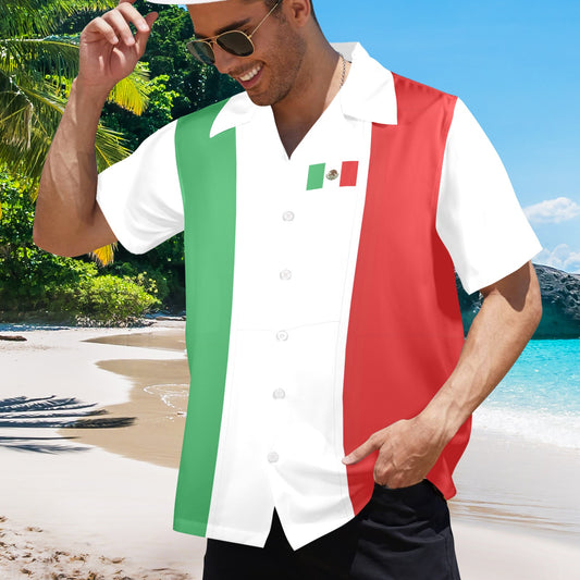 Mexico Flag Hawaiian Shirt (Made in USA)