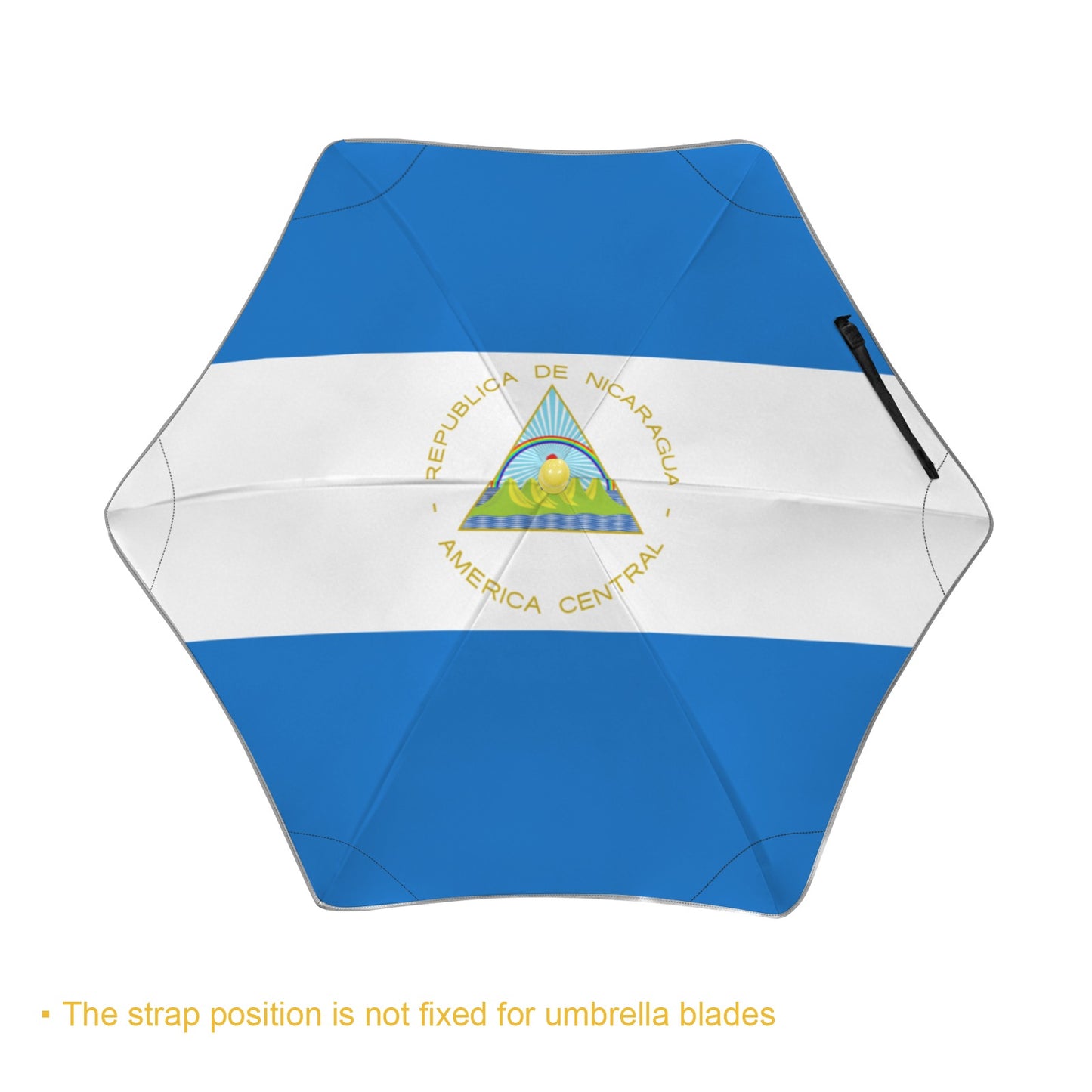 Nicaragua Flag Inspired Kids Safe Round Corner Umbrella