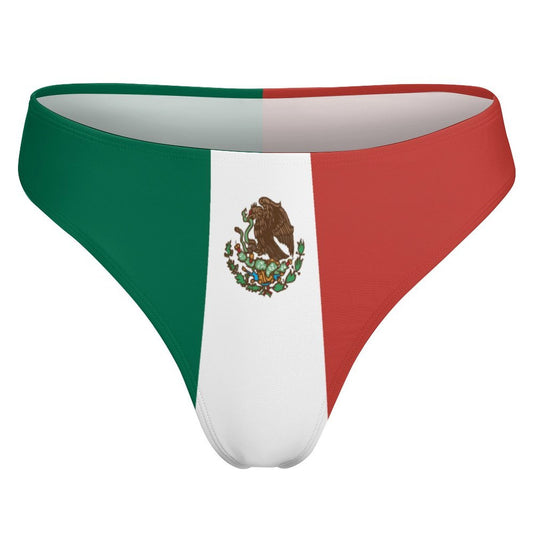 Mexico Flag Inspired T-Back Thong Bikini