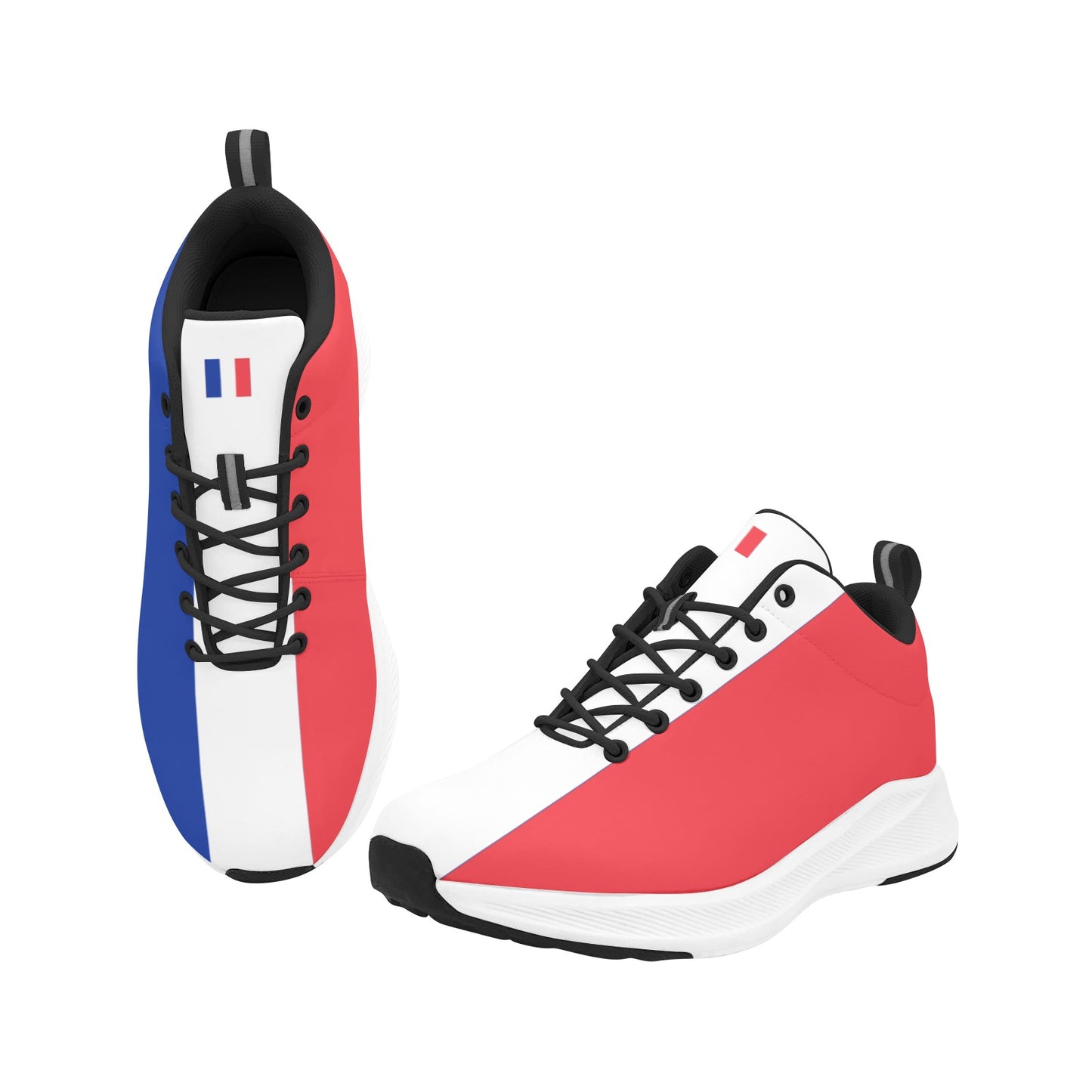 France Flag Inspired Men's Alpha Running Shoes (black)