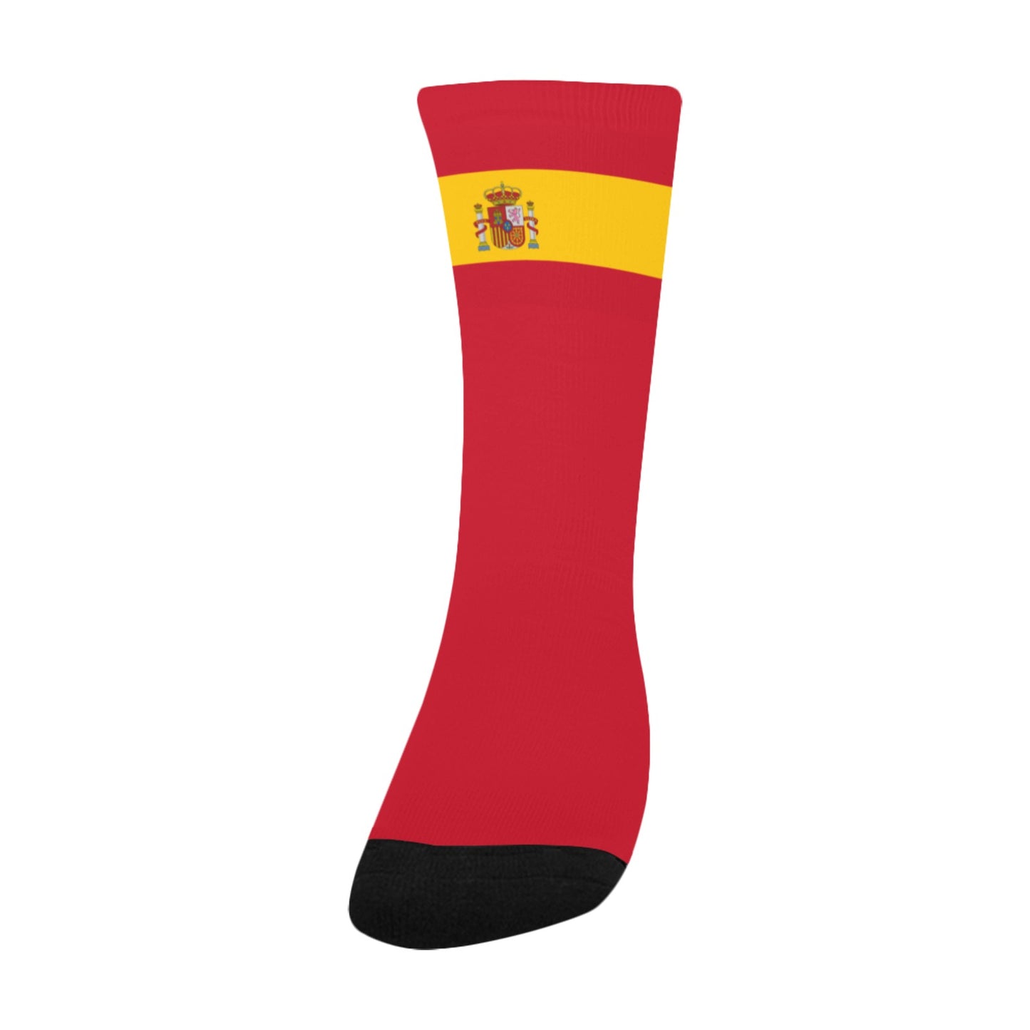 Spain Flag Inspired Kid's Custom Socks (Made in the USA)