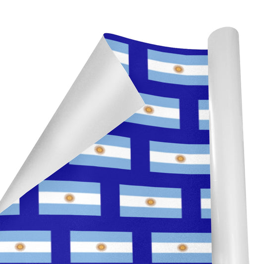 Argentina Flag Custom Gift Wrapping Paper 58"x 22.5" (4 Rolls)