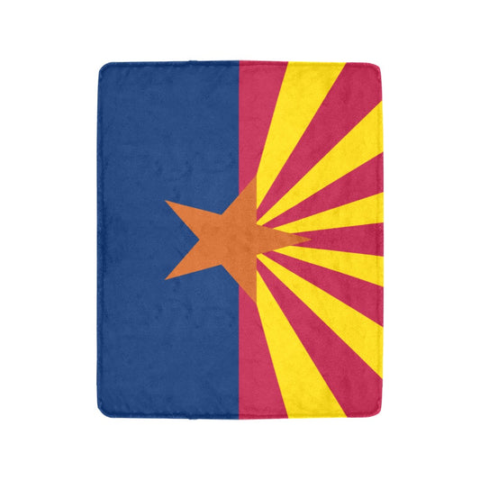 Luv My Flag blanket featuring vibrant Arizona state flag design.