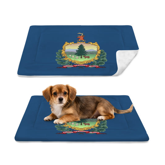Vermont Flag Inspired Pet Mat 25x18inch (Made in the USA)