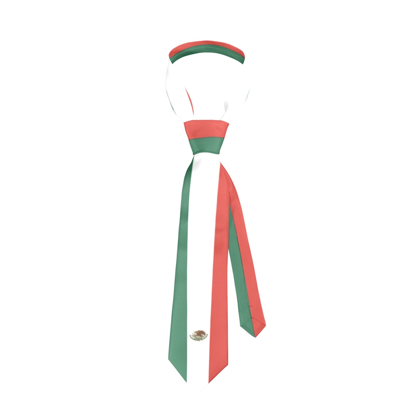 Mexico Flag Inspired Classic Necktie (Two Sides)