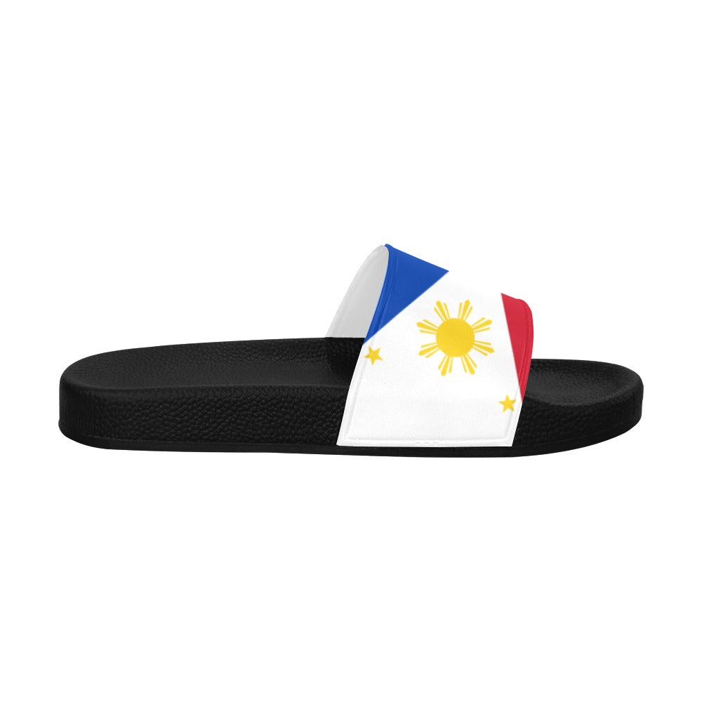 Phillipines Flag Inspired Women's Slide Sandals