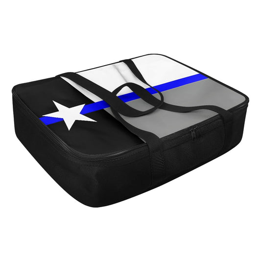 Thin Blue Line Texas Flag Inspired Insulated Casserole Carrier – Durable Hot & Cold Food Bag