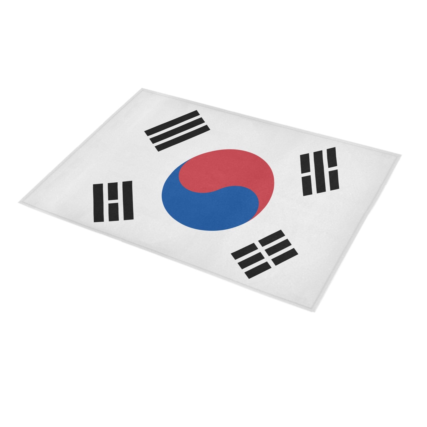South Korea Flag Inspired Doormat 30" x 18" (Sponge Material)