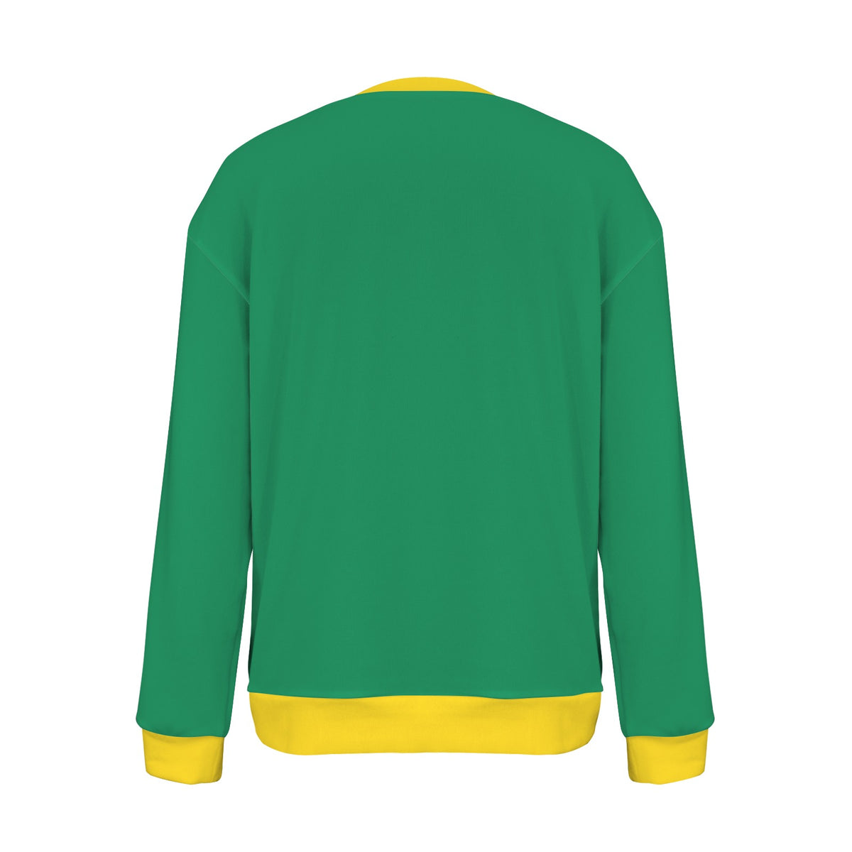 Brazil Flag Inspired Women's Crew Neck Sweater Printed in the USA