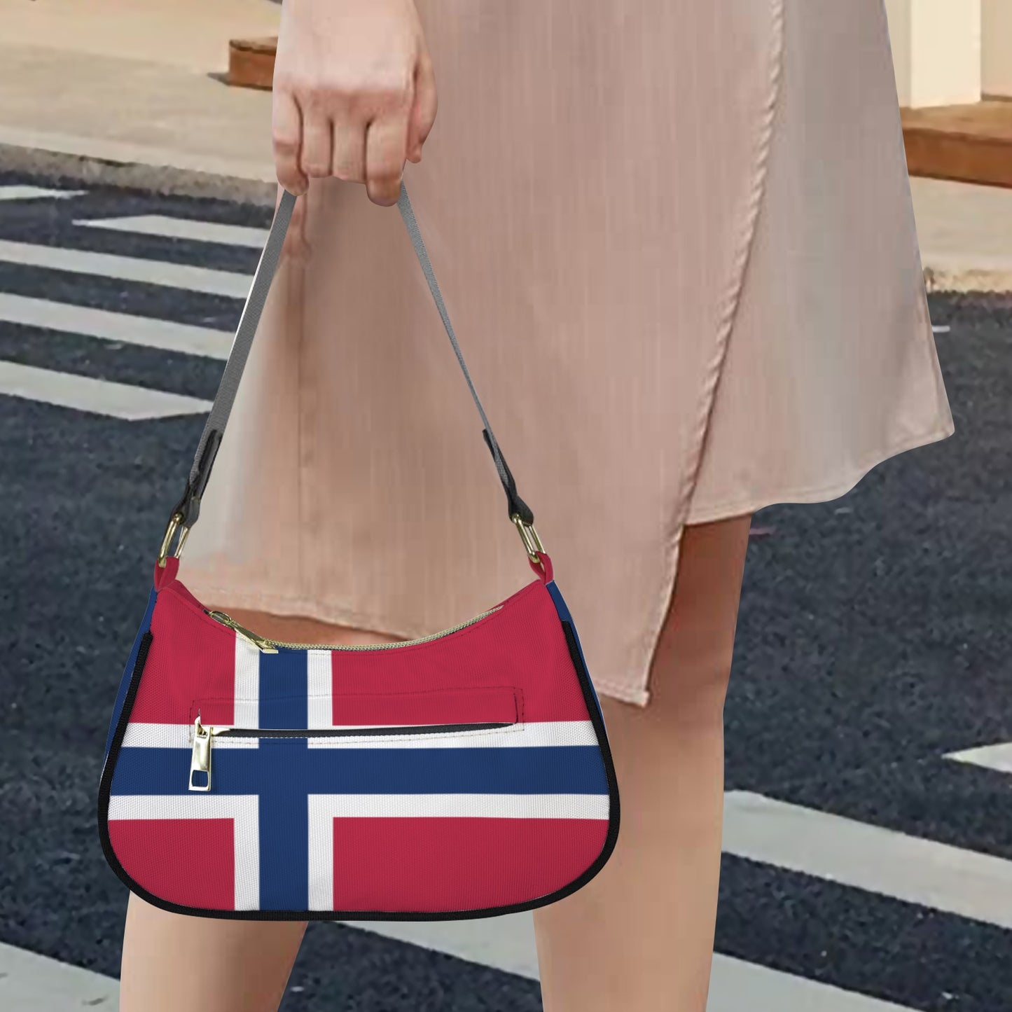 Norway Flag Inspired Women's Shoulder Bag