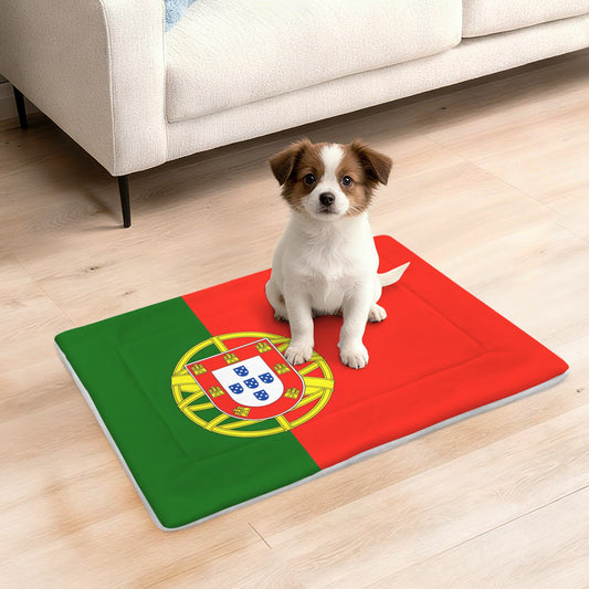 Portugal Flag Inspired Pet Mat 25x18inch (Made in the USA)