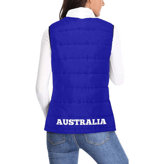 Australia Flag Inspired Women's Padded Vest