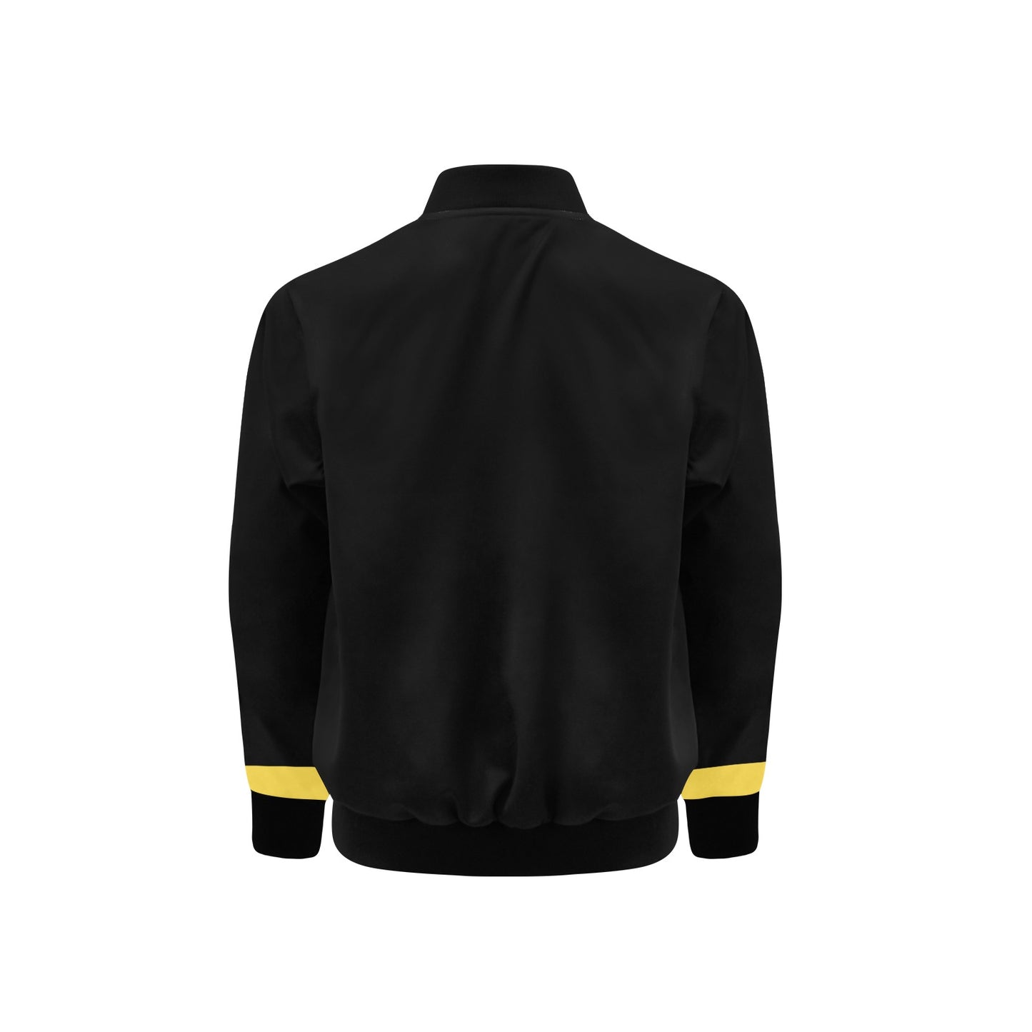 Thin Gold Line Flag Inspired Kids' Bomber Jacket with Pockets
