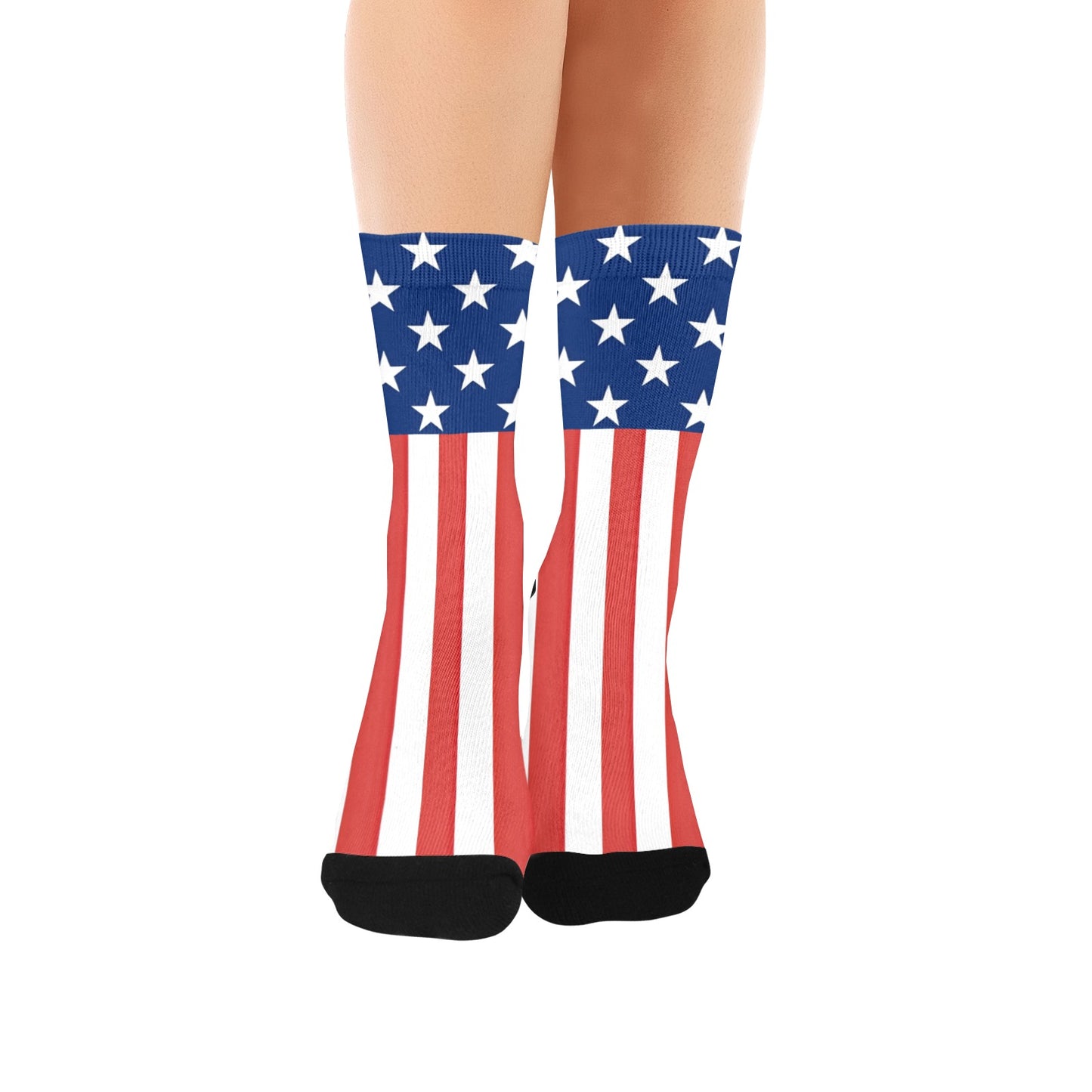 USA/American Flag Inspired Women’s Custom Socks Made in the USA