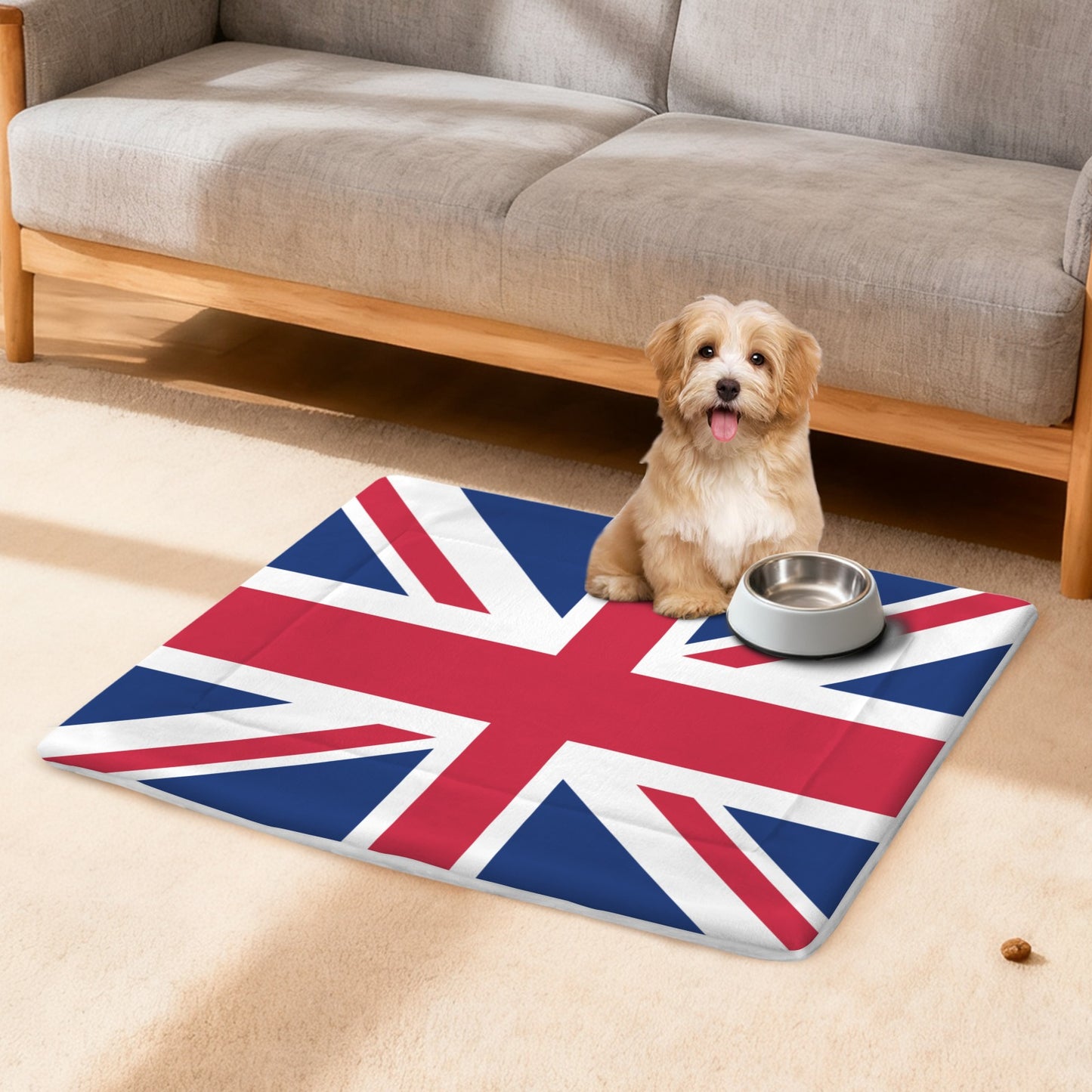 UK/Great Britain Flag Inspired Pet Mat 25x18inch (Made in the USA)