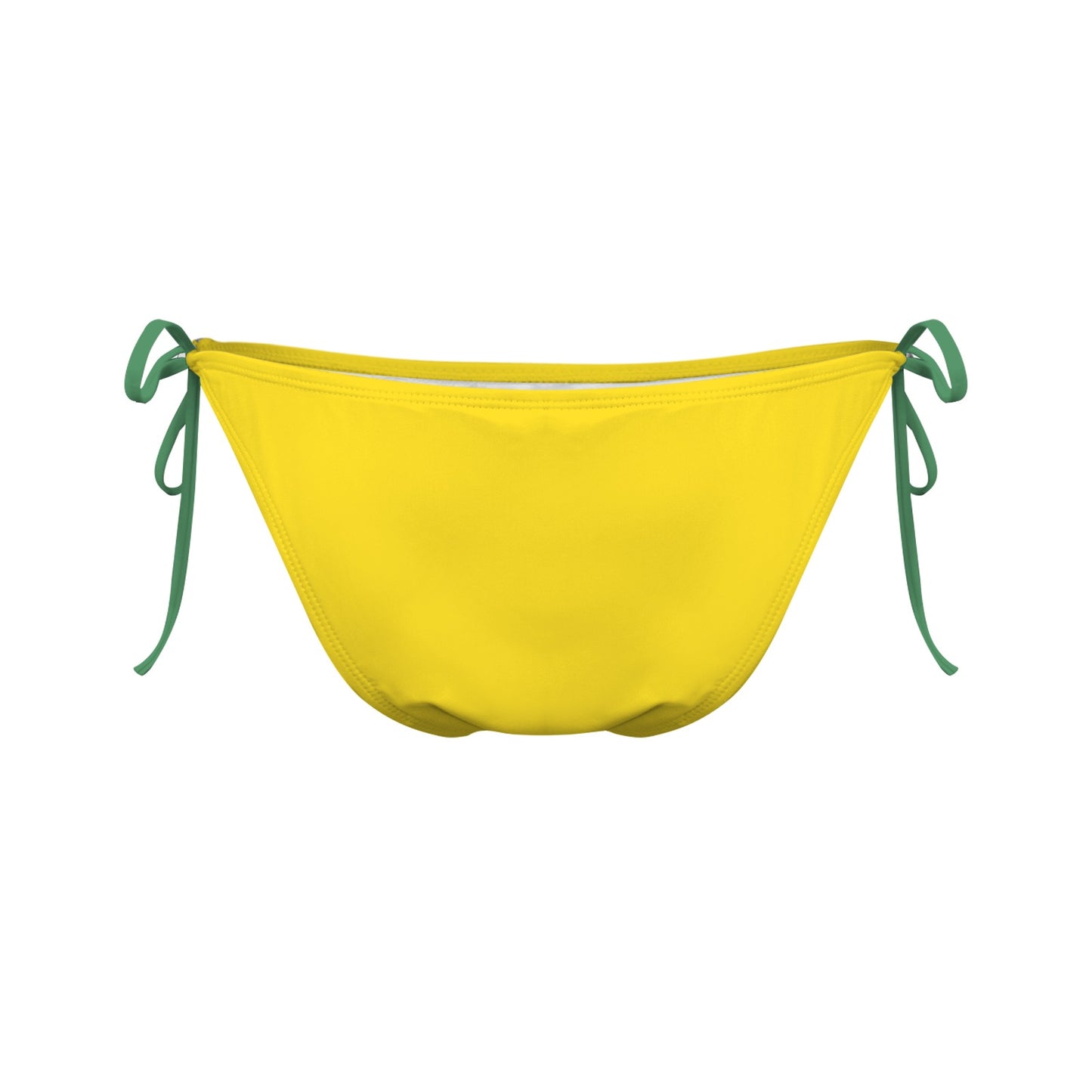Brazil Flag Inspired Colors Side-Tie Bikini Bottom