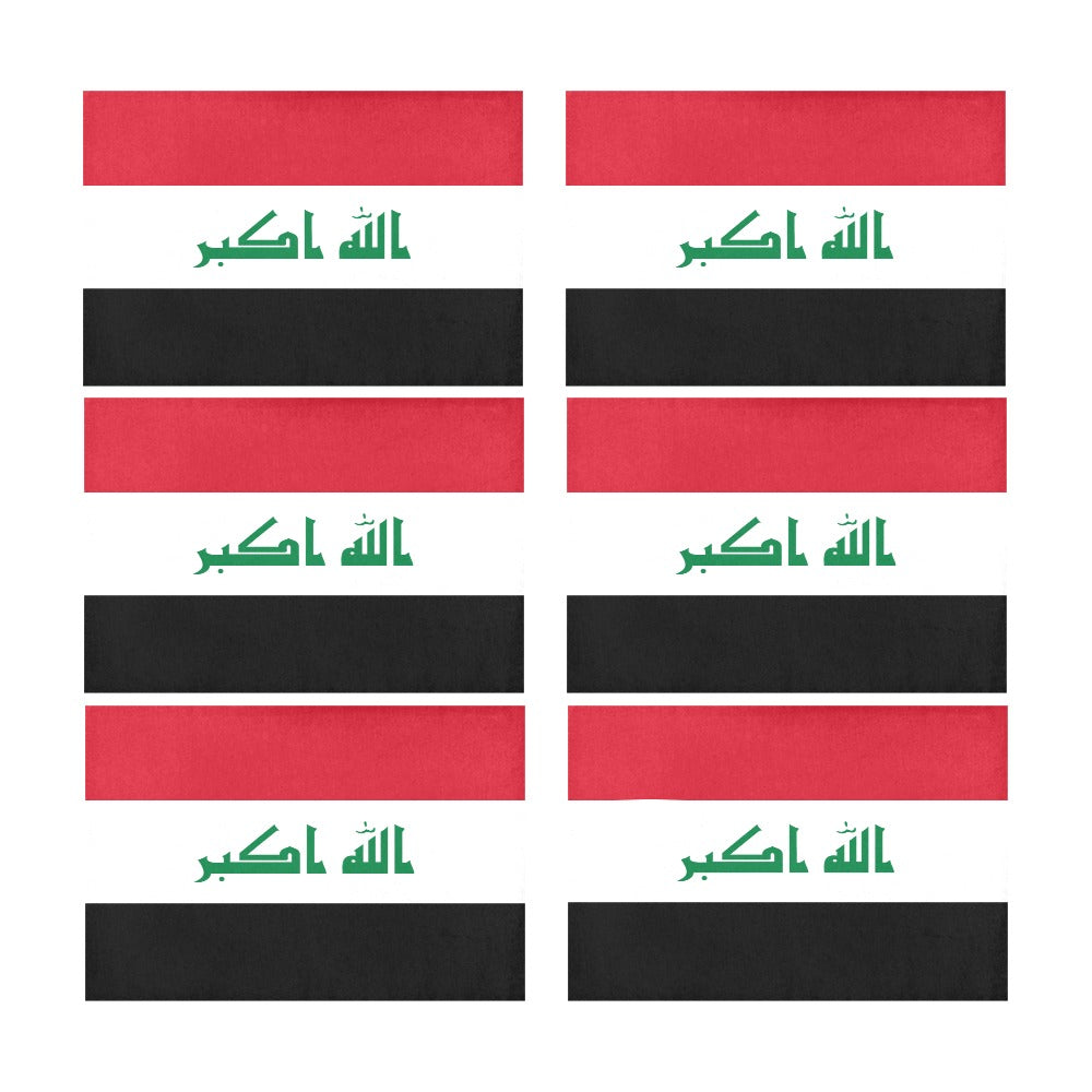 Iraq Flag Placemats 12" x 18" (Set of 6)