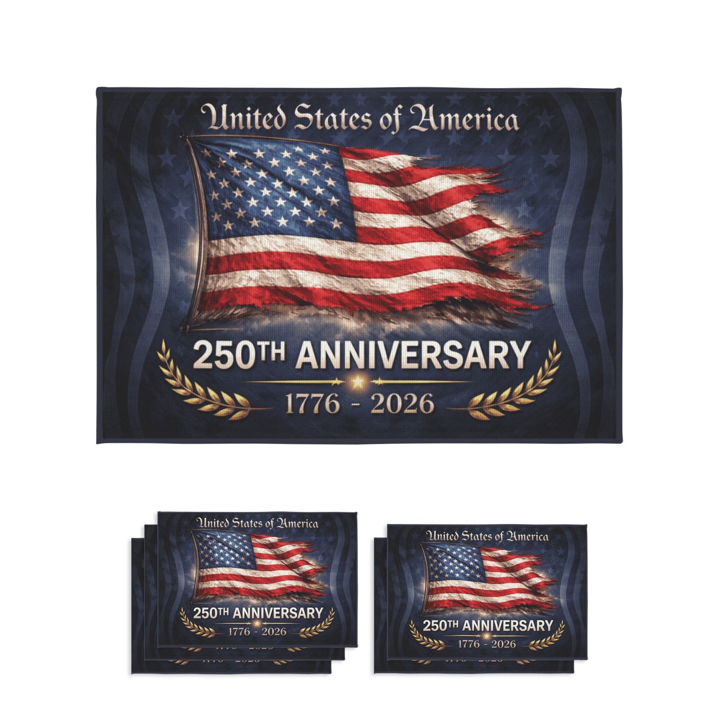 America 250 Years Anniversary Placemat Packs