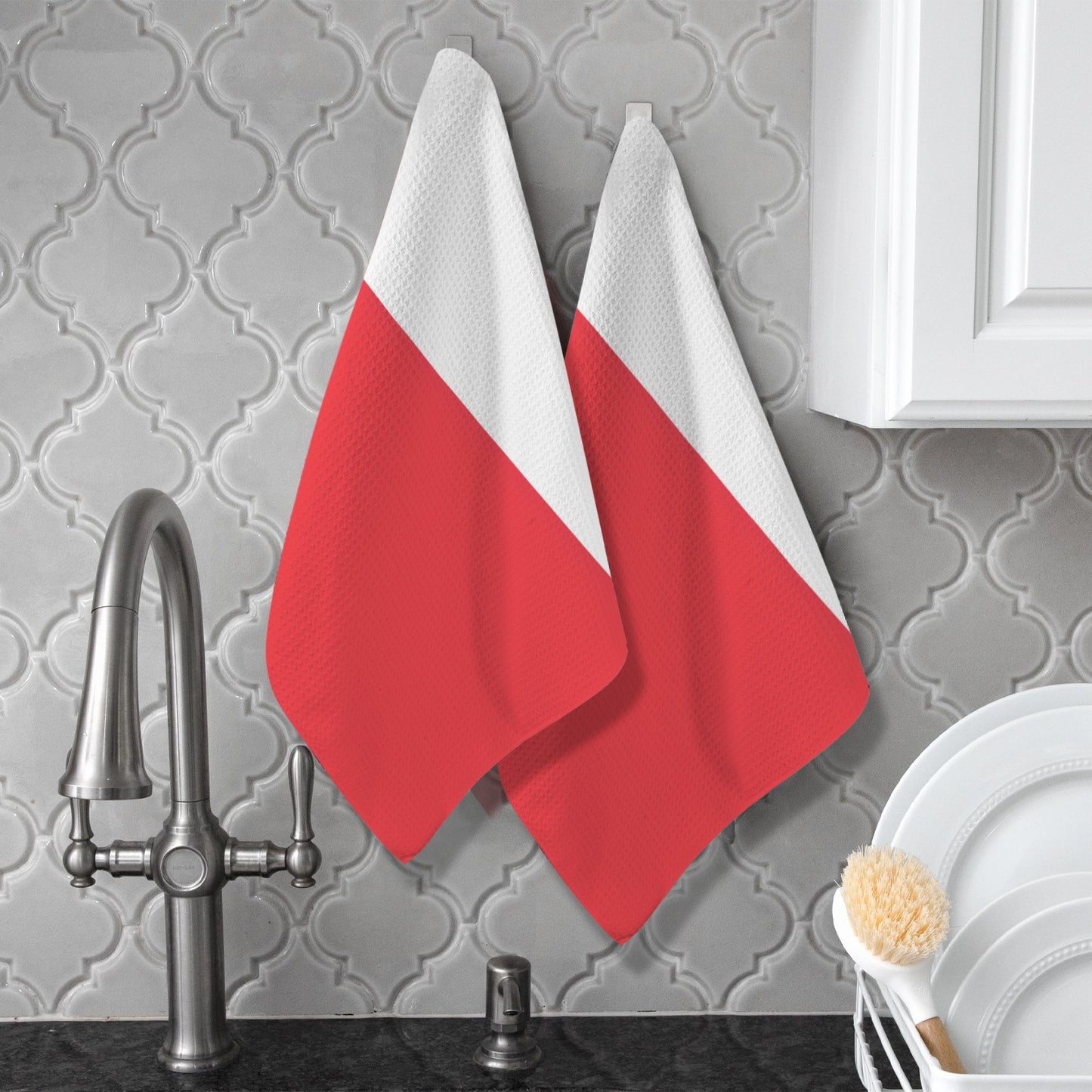 France Flag Inspired Kitchen Towel 40X60cm (Pack of 2) (Made in the USA)