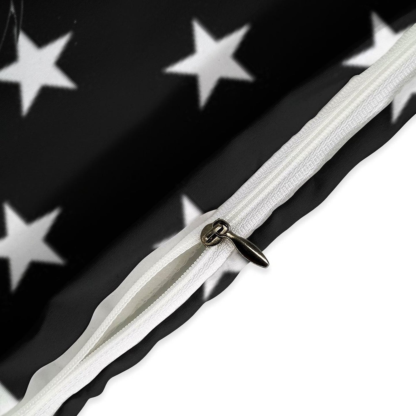 Thin Red Line Flag Inspired Eagle 3-Piece Bedding Set (1 Duvet Cover + 2 Pillow Shams) – 102"×90"