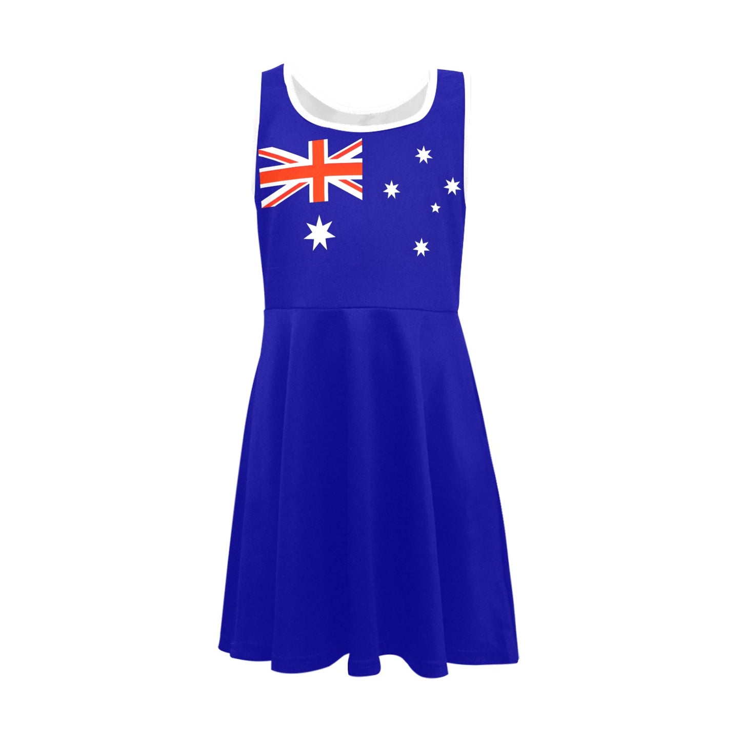 Australia Flag Inspired Girls' Sleeveless Sundress | Ships from USA
