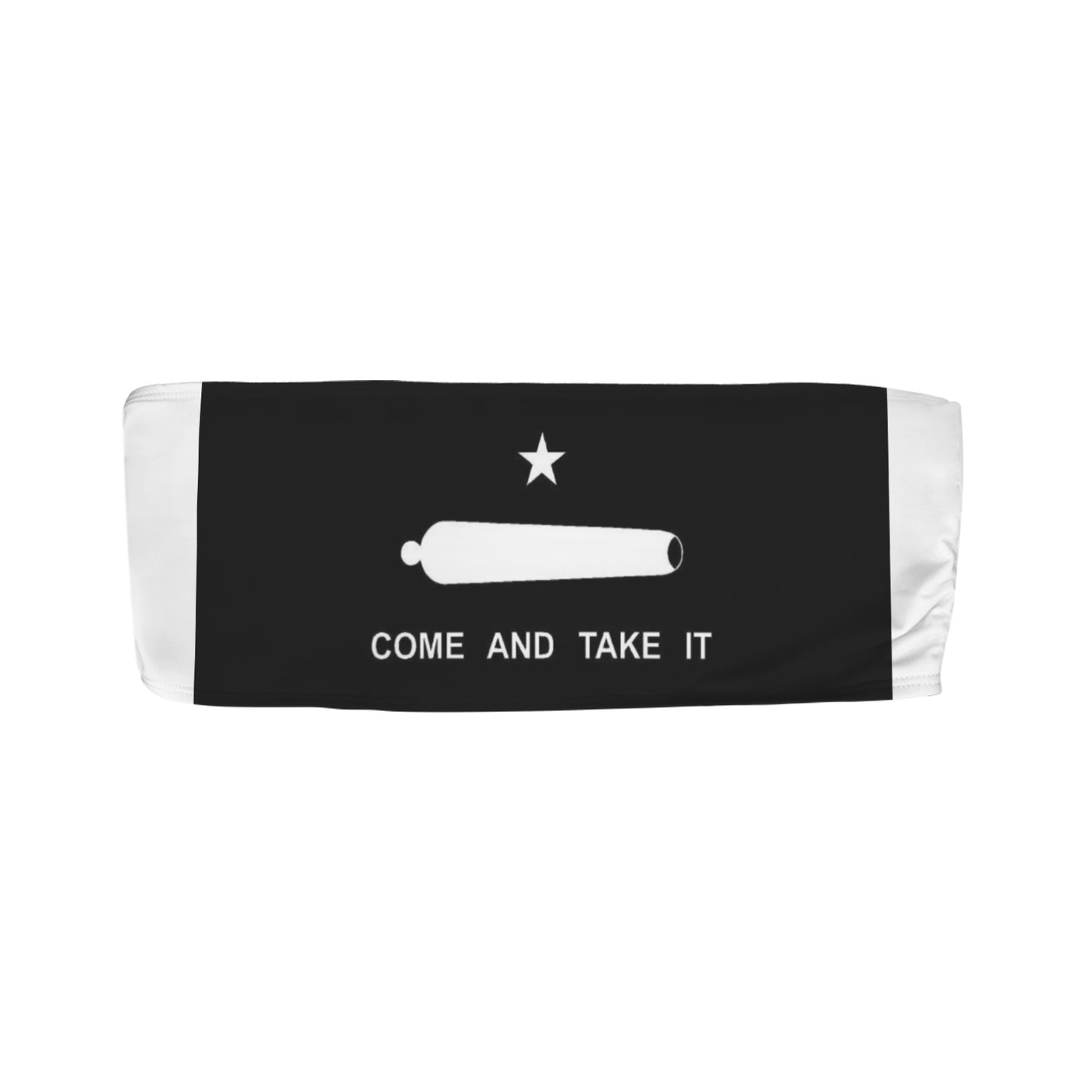 Come and Take It Flag Inspired Bandeau Tube Bikini Top