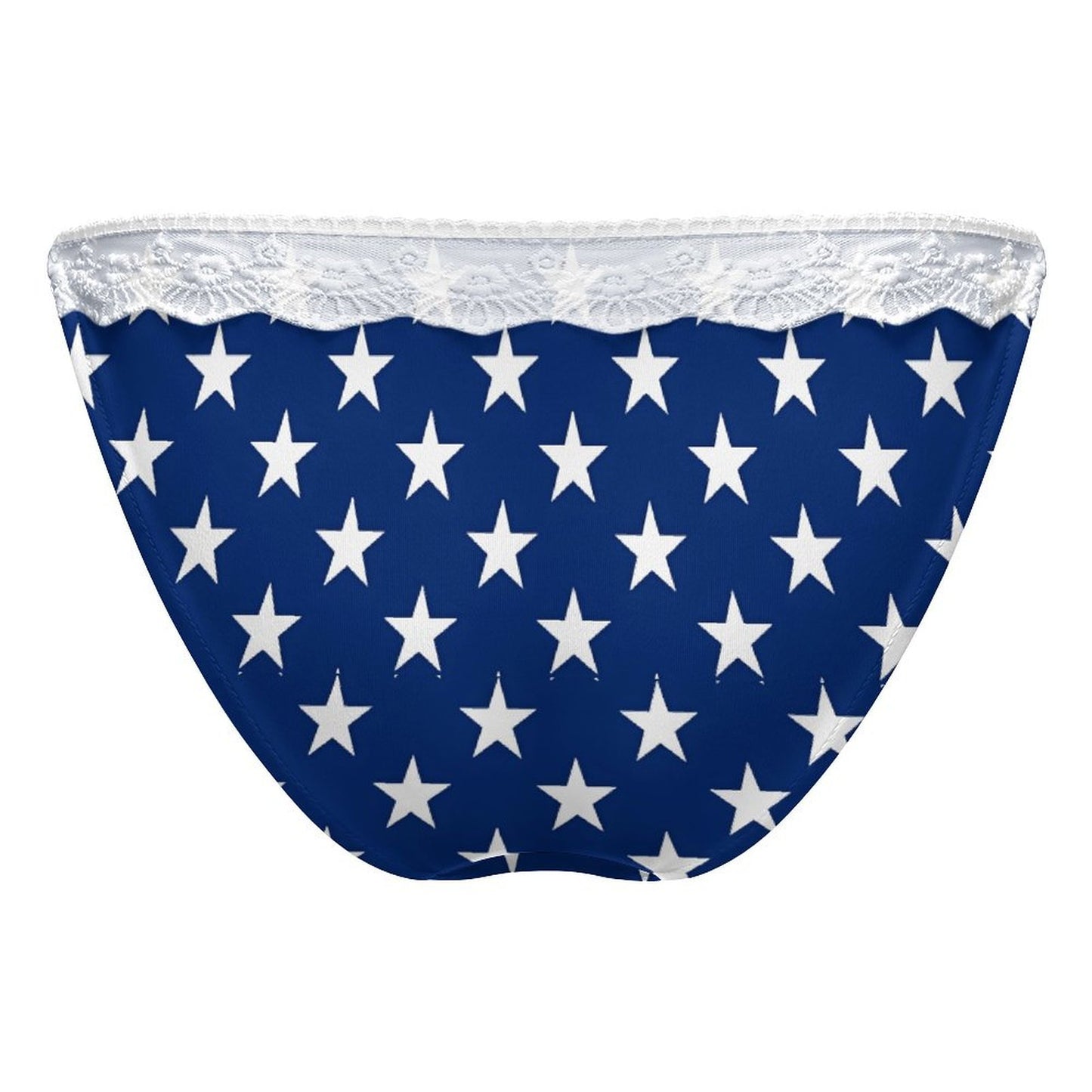 USA/American Flag Inspired Lace Trim Underwear