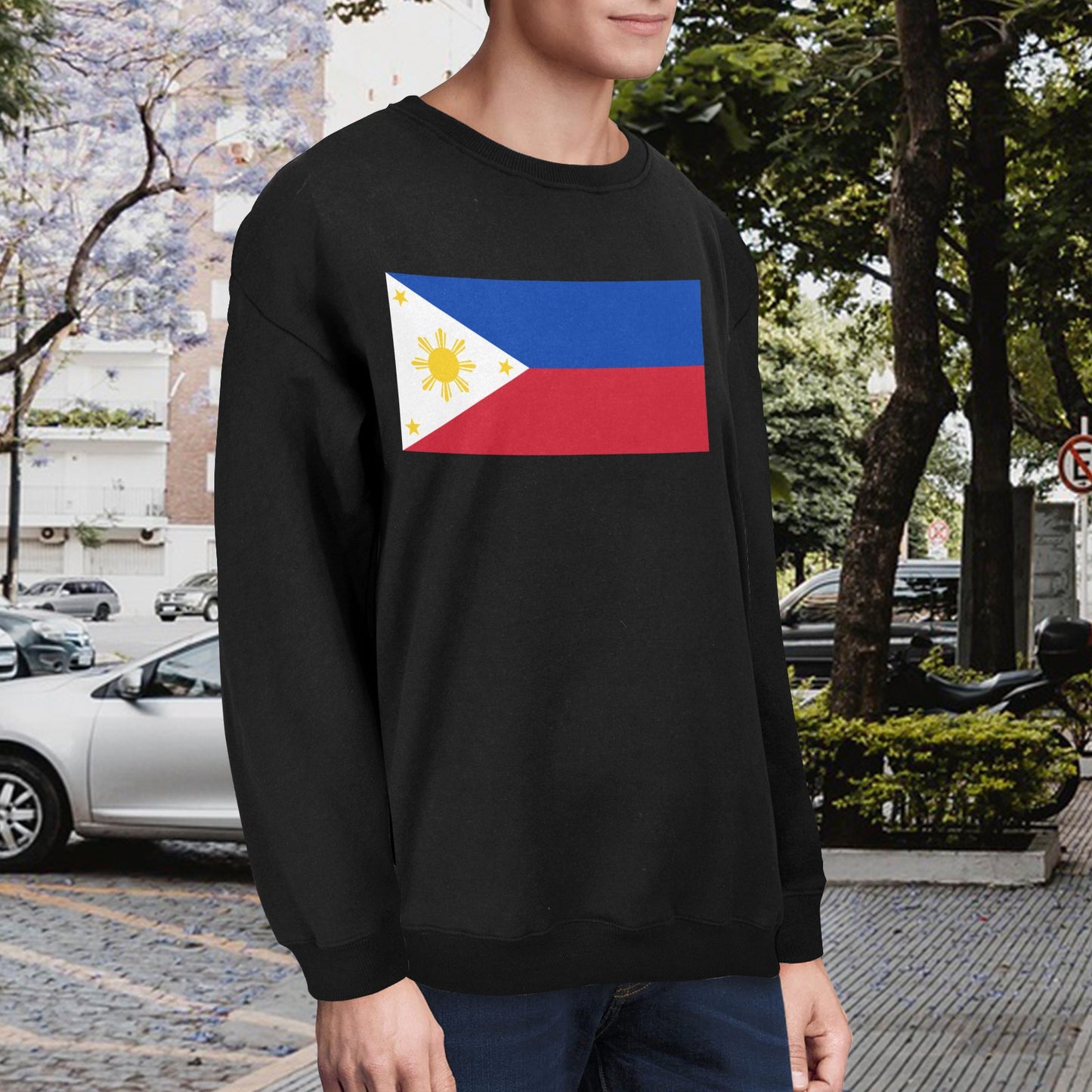 Philippines Flag Unisex Fleece Sweatshirt (Made in the USA)