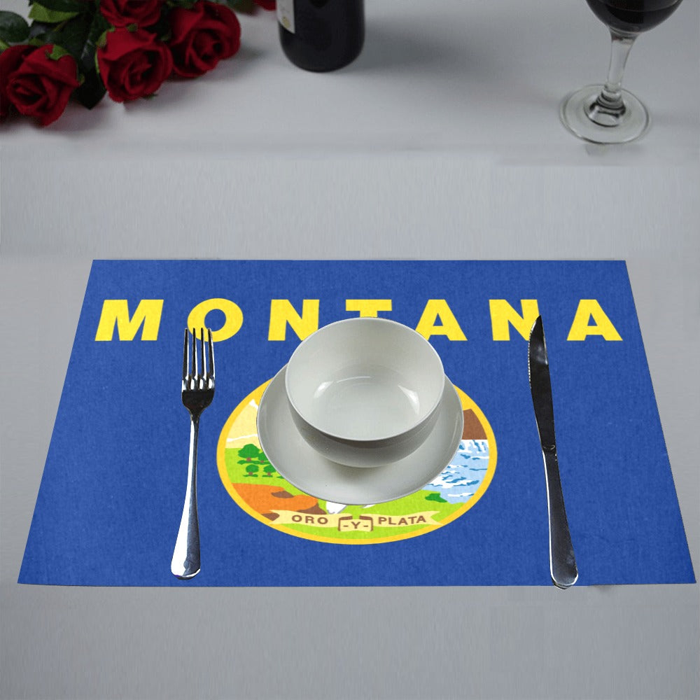 Montana Flag Placemats 12" x 18" (Set of 6)