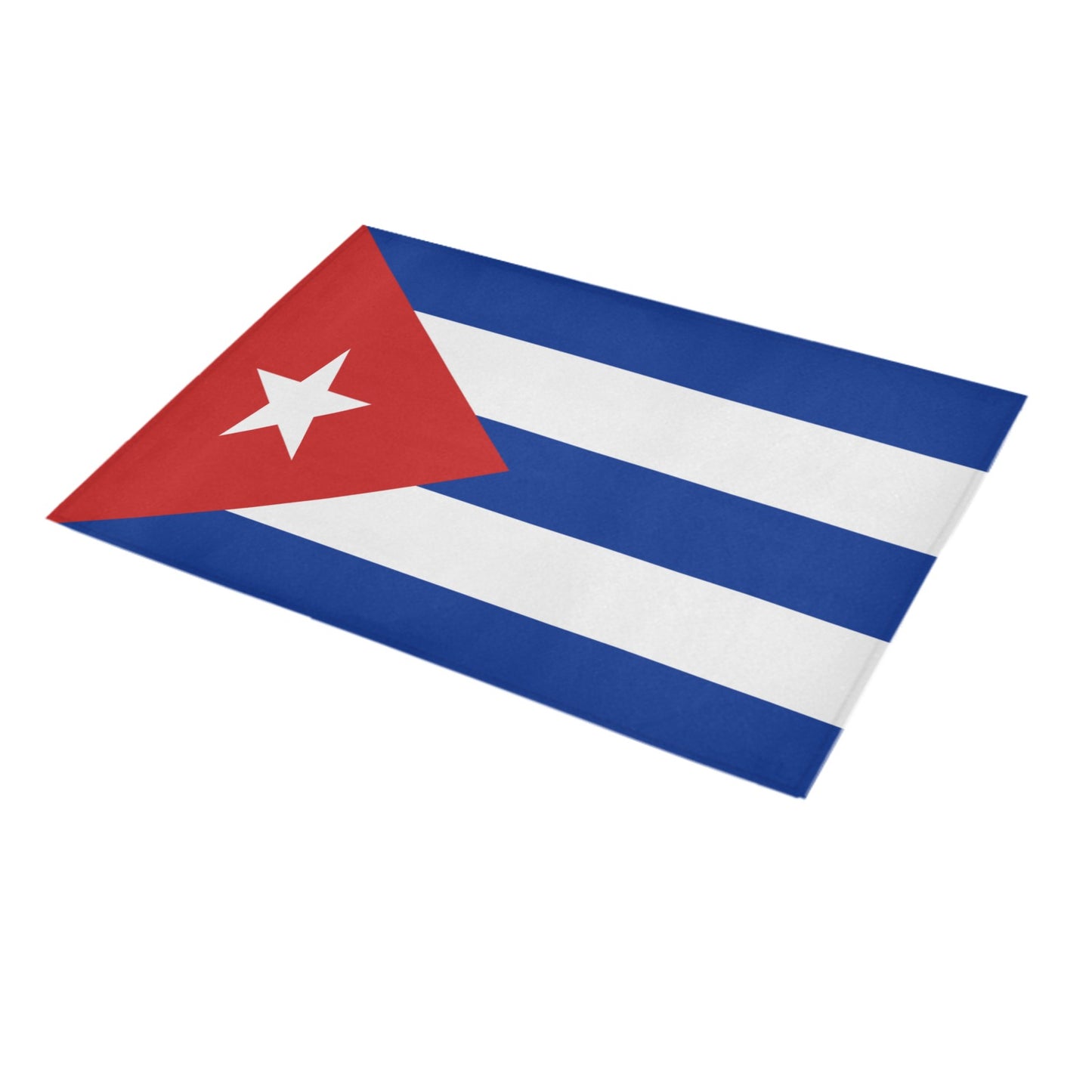 Cuba Flag Inspired Doormat 30" x 18" (Sponge Material)