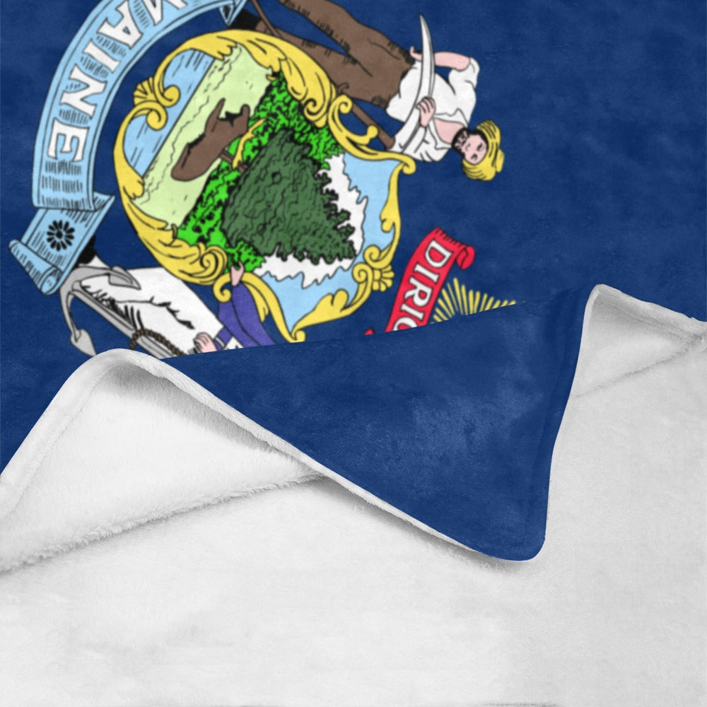[Luv My Flag] blanket featuring intricate design and soft interior.