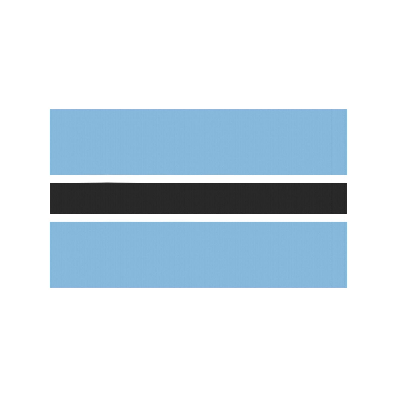 Botswana flag by Luv My Flag: blue, black, white stripes.