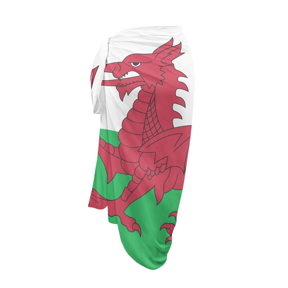 Wales Flag Inspired Bikini Cover-Up
