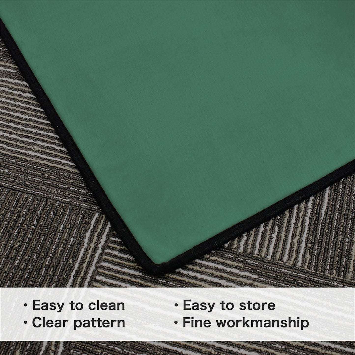 Mexico Flag Inspired 84x60 Inch Area Rug with Black Binding | Ships from USA