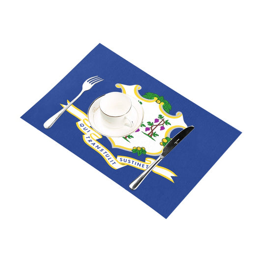Connecticut Flag Placemats 12" x 18" (Set of 6)