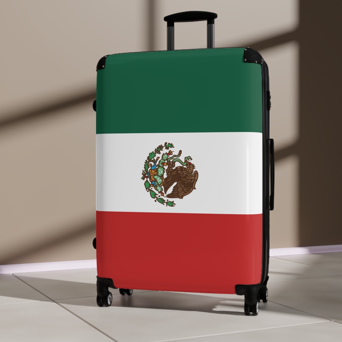 Mexico Flag Inspired Suitcase
