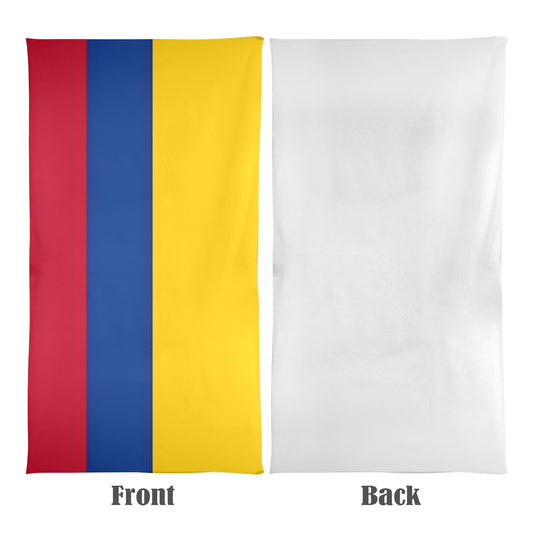Colombia Flag Inspired Beach Towel 31"x71" (Made in USA)