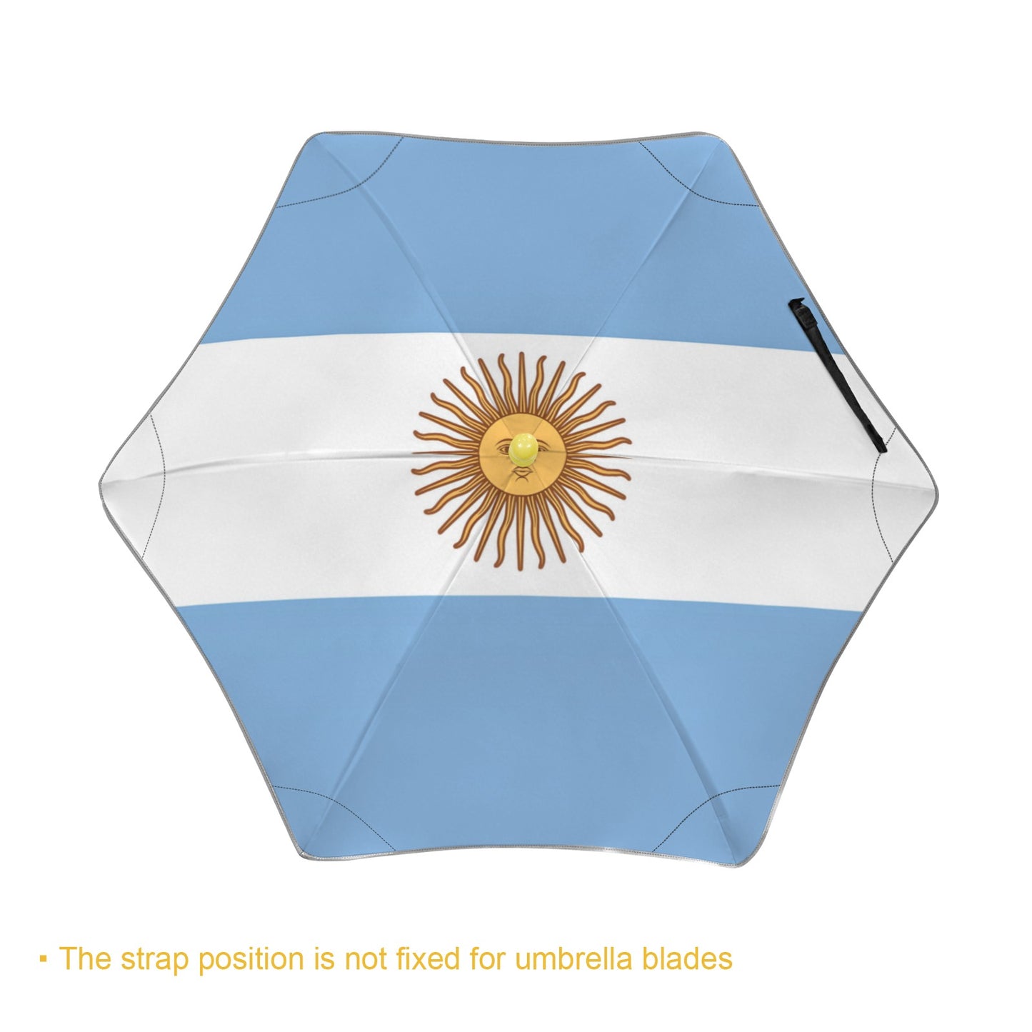Argentina Flag Inspired Kids Safe Round Corner Umbrella