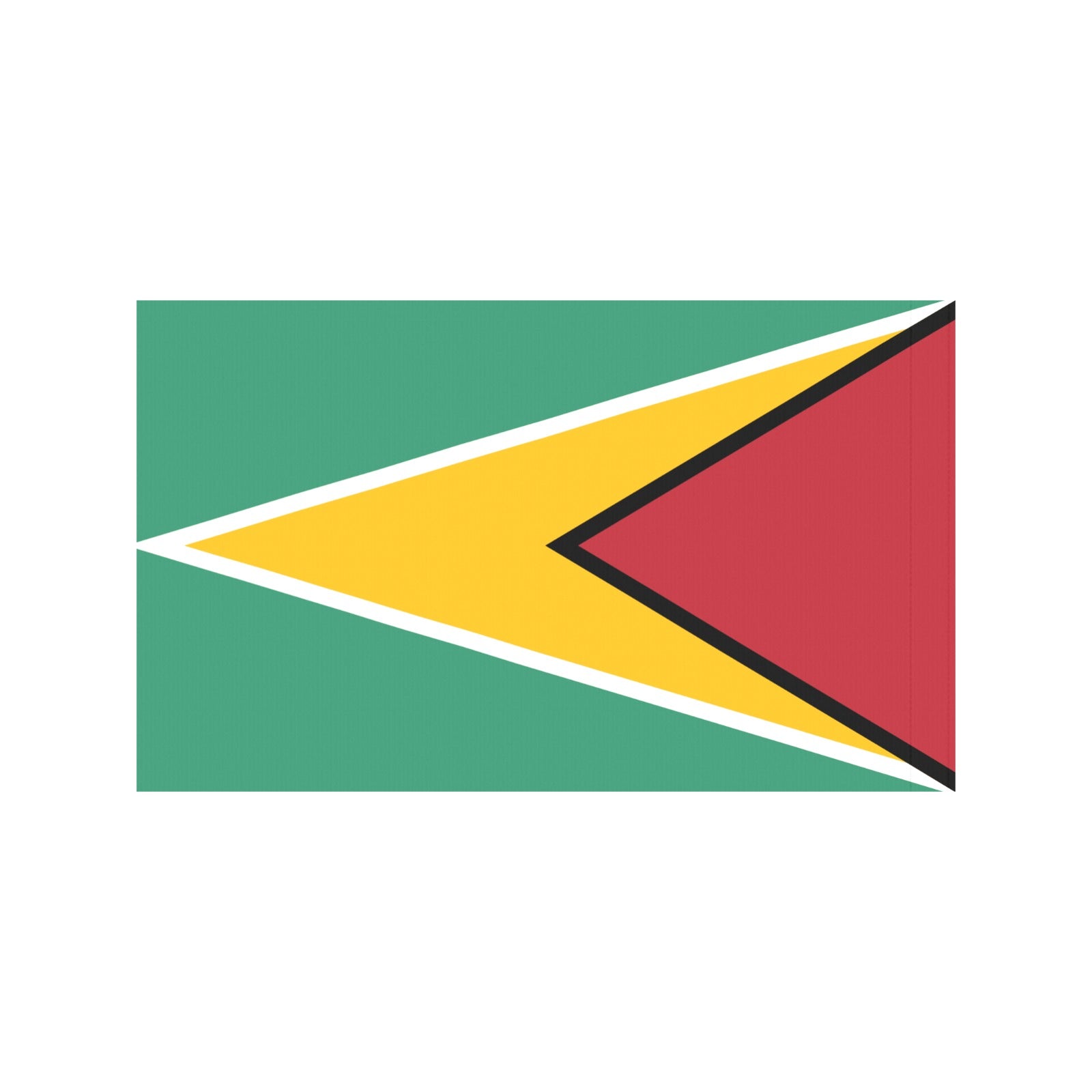 Guyana flag with bold colors from Luv My Flag.