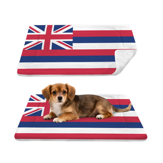 Hawaii Flag Inspired Pet Mat 25x18inch (Made in the USA)