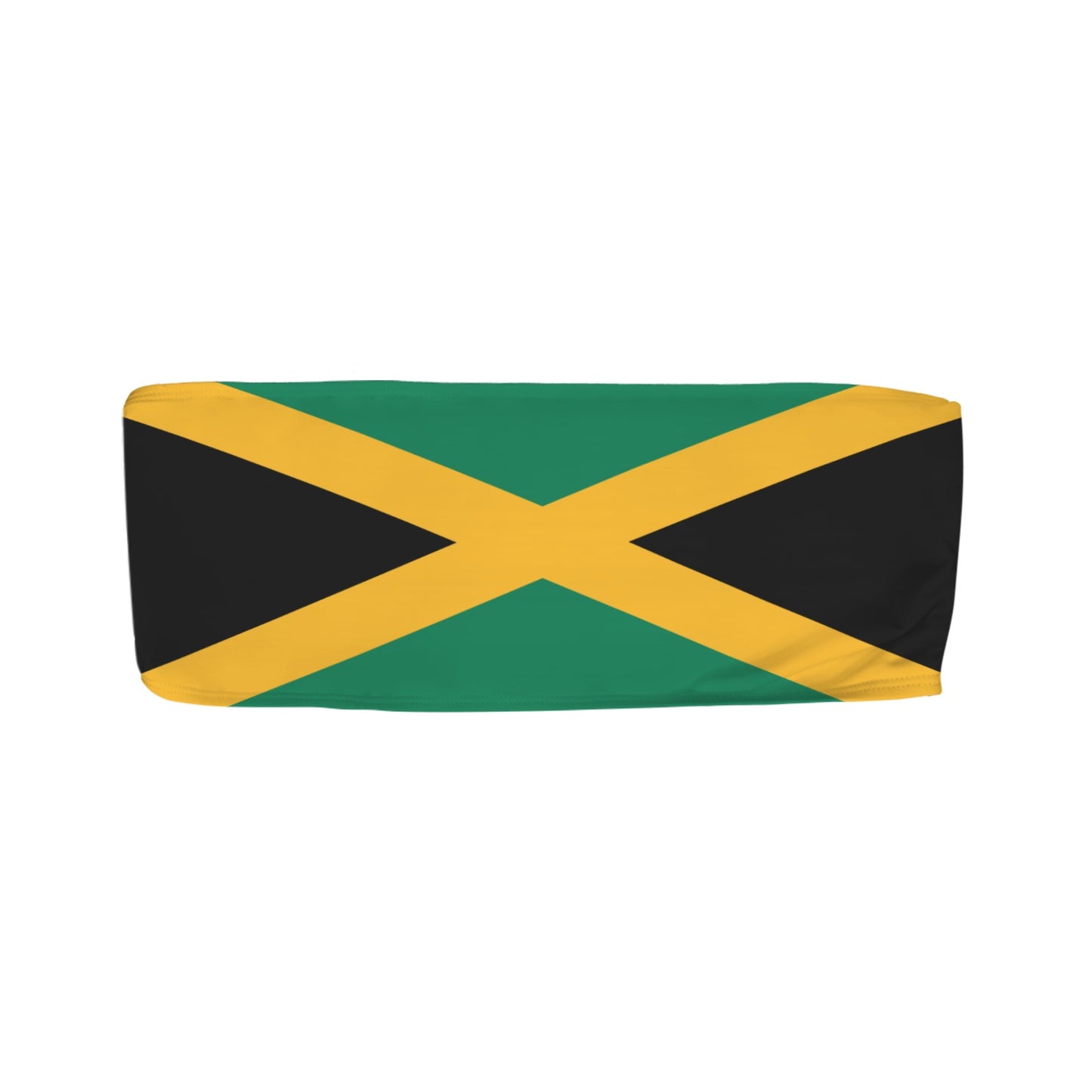 Jamaica Flag Inspired Bandeau Tube Bikini Top