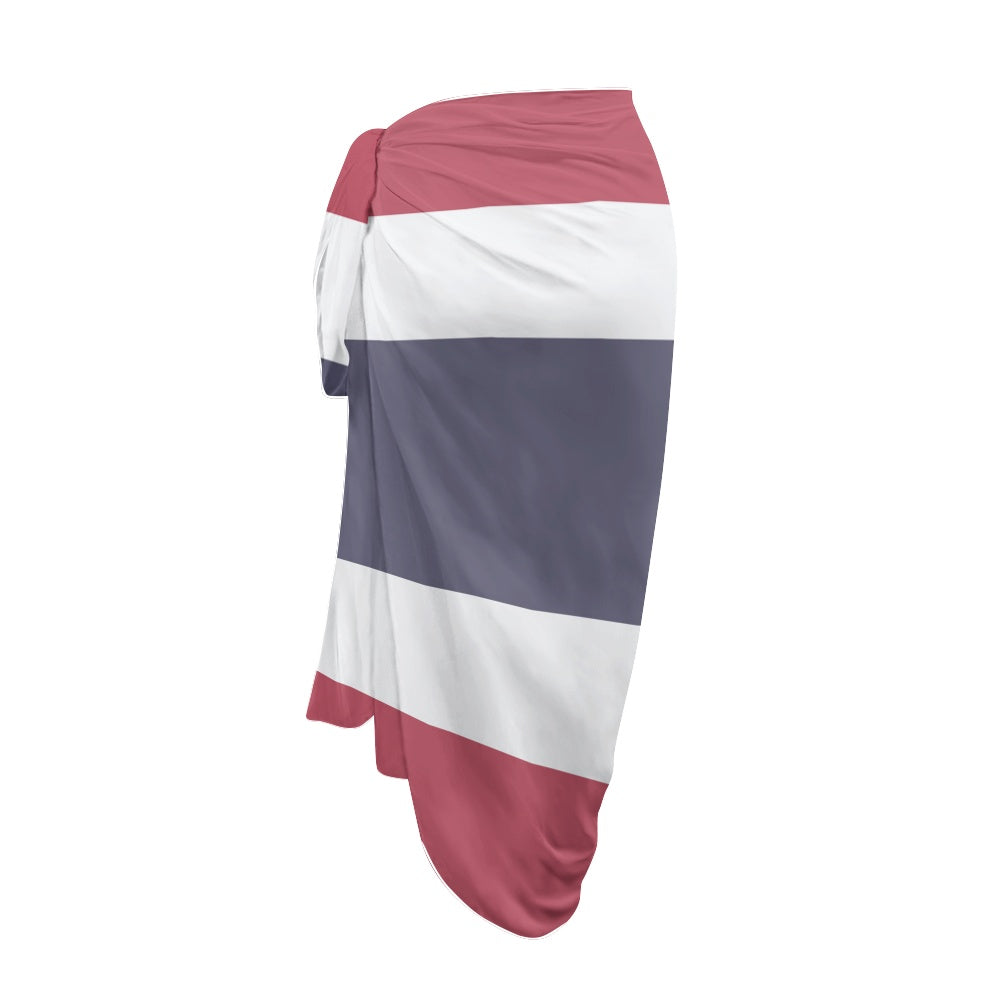 Thailand Flag Inspired Bikini Cover-Up