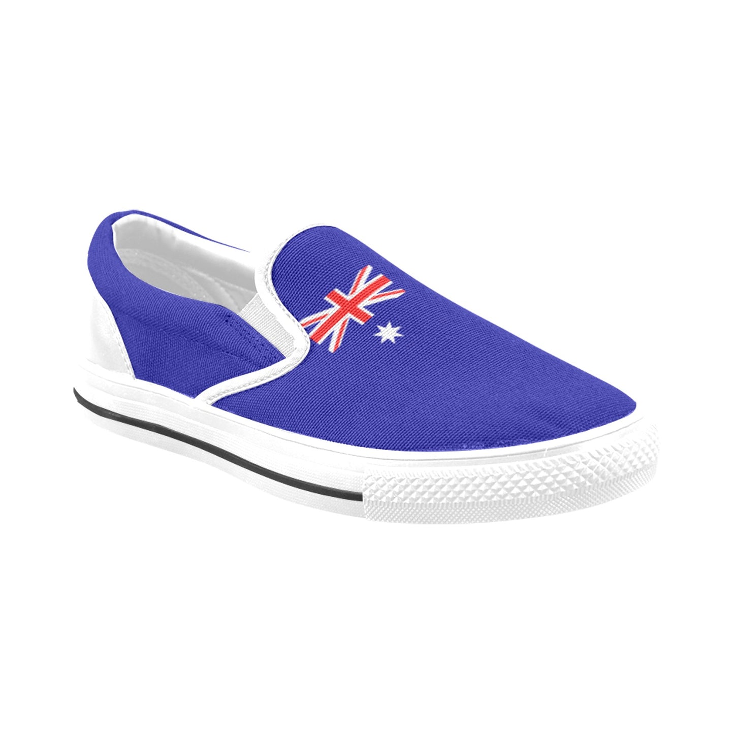Australia Flag Inspired Slip-on Canvas Men's Shoes (Model019)(Two Shoes With Different Printing)