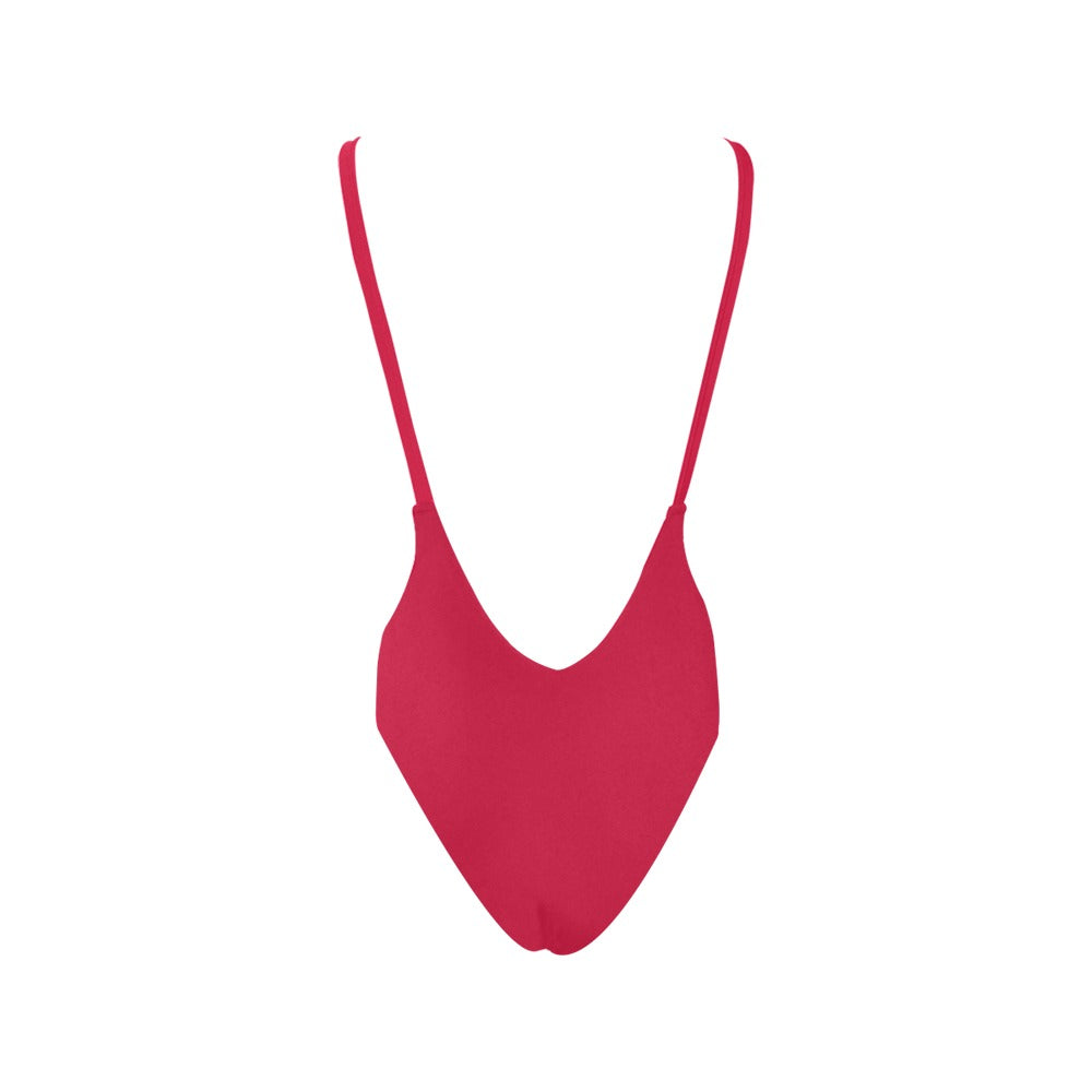Confederate States Battle Flag Inspired Women’s Backless One-Piece Swimsuit
