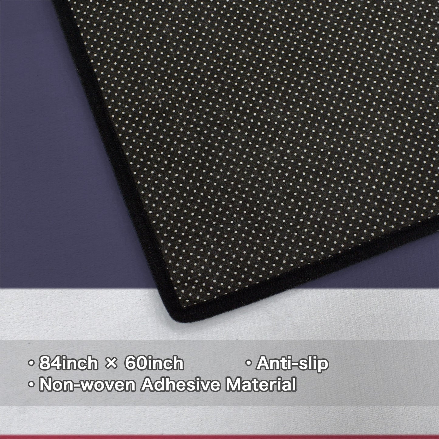 Thailand Flag Inspired 84x60 Inch Area Rug with Black Binding (Made in the USA)