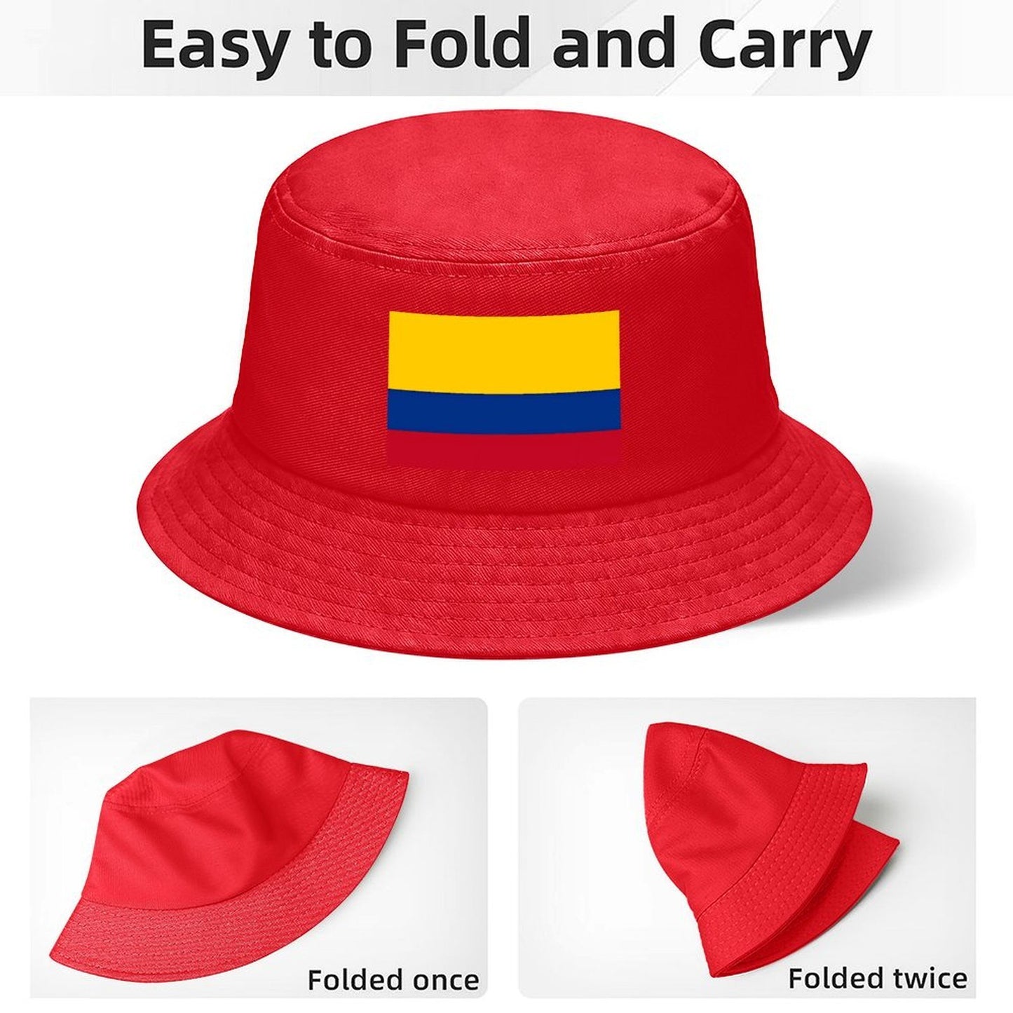 Colombia Flag Inspired Kids’ Bucket Hat | Ships from USA