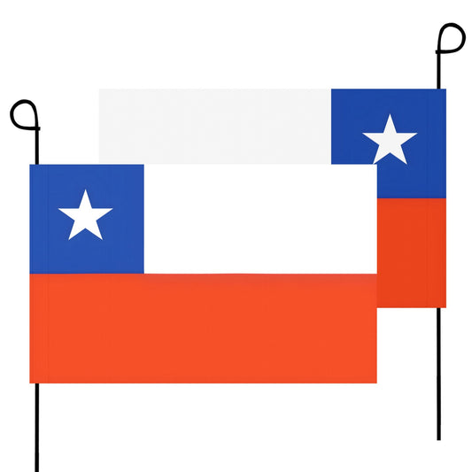Two Chile flags with star, brand: Luv My Flag.